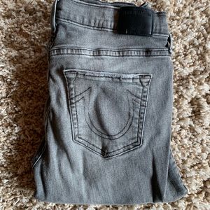 Grey true religion jeans